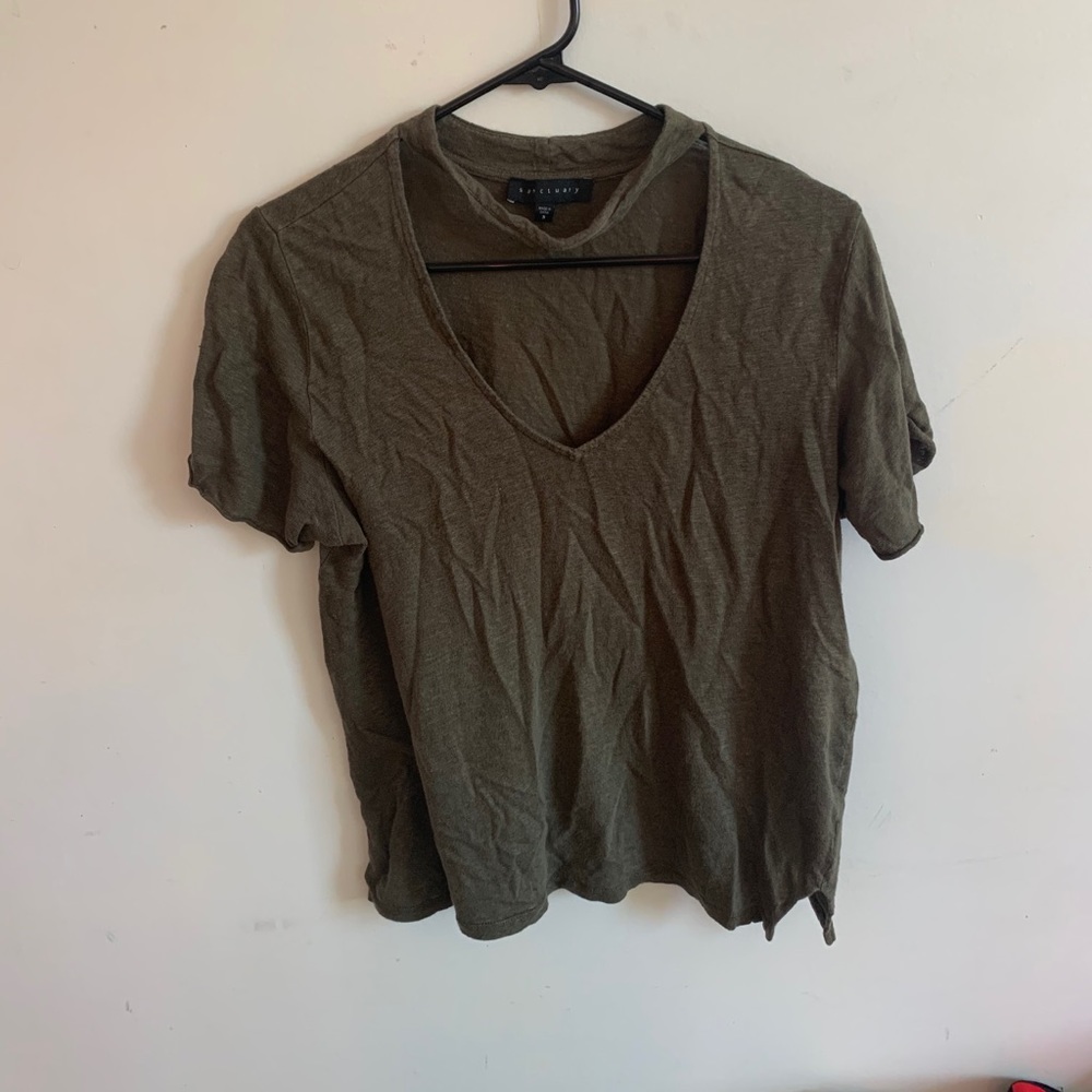 Olive cut out front top